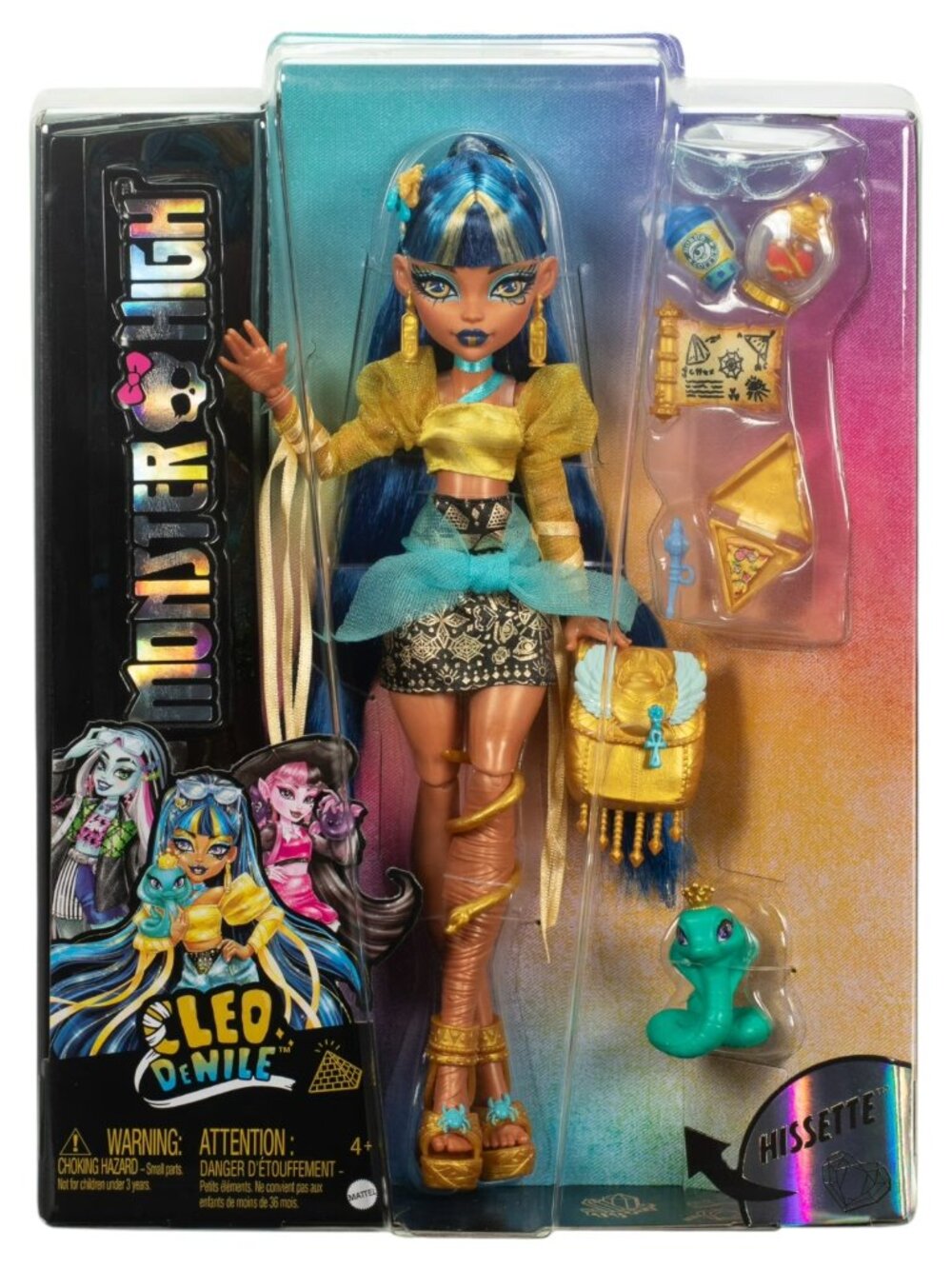 Monster High Cleo De Nile Fashion Doll with Pet Hissette